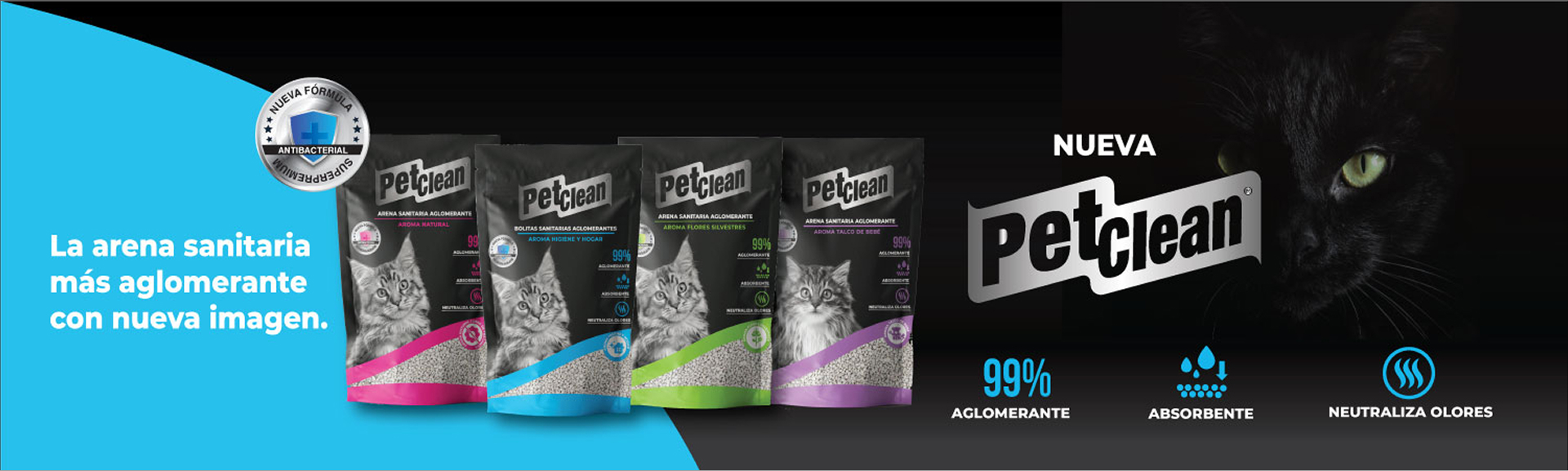 variedad de productos petclean nuevo diseño y sus caracteristicas