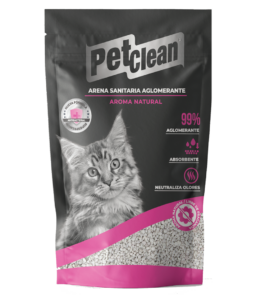 arena sanitaria aglomerante aroma natural marca petclean
